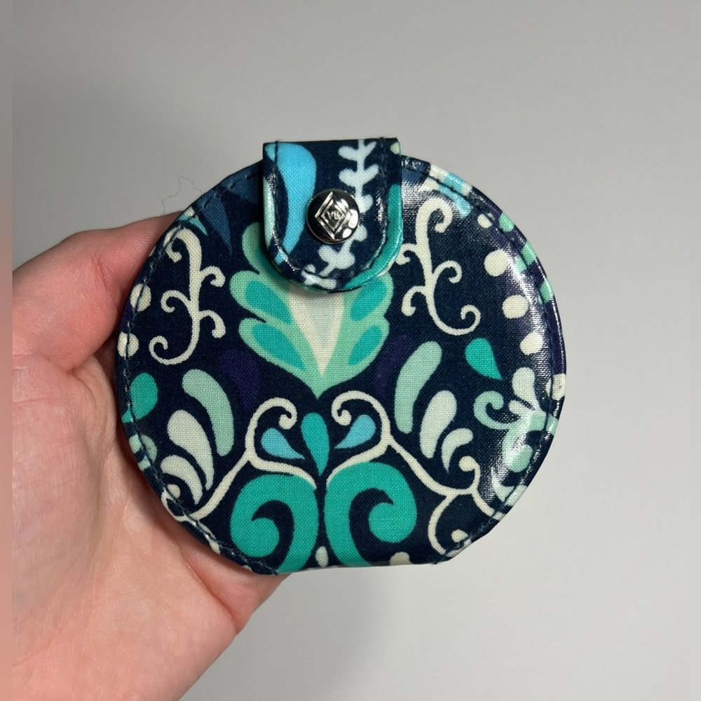 Vera Bradley Double Sided Pocket Travel Mirror - Blue Island Medallion (outlet)